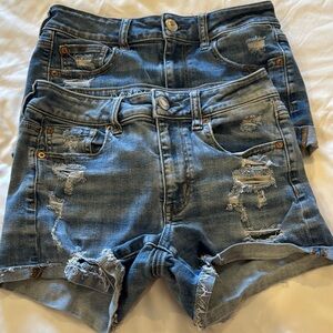 American Eagle Hi-Rise Shortie Shorts Bundle Size 4